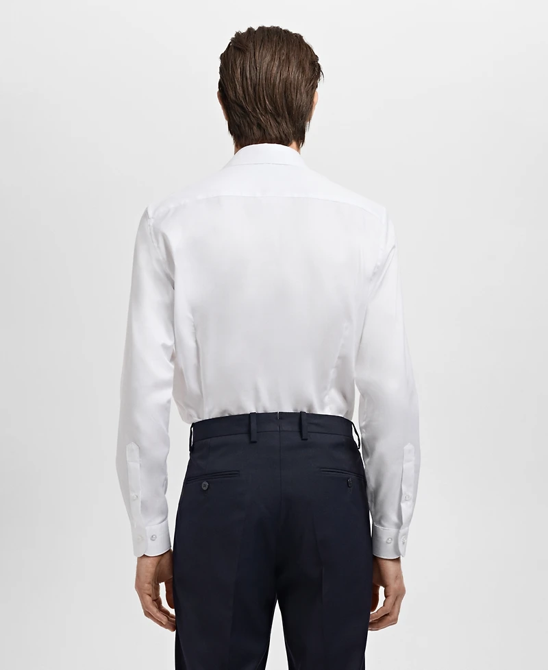Mango Men's Slim-Fit Cotton Dress Shirt
