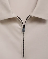 Mango Men's Zip Neck Polo Shirt