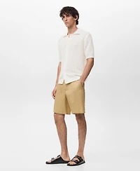 Mango Men's Cotton Knit Shirt