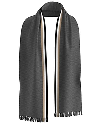 Hugo Boss Men's Henzo Stripe Detail Scarf