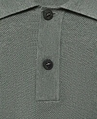 Mango Men's Micro-Structured Cotton Polo Shirt