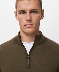 Mango Men's Perkins Neck Wool Sweater