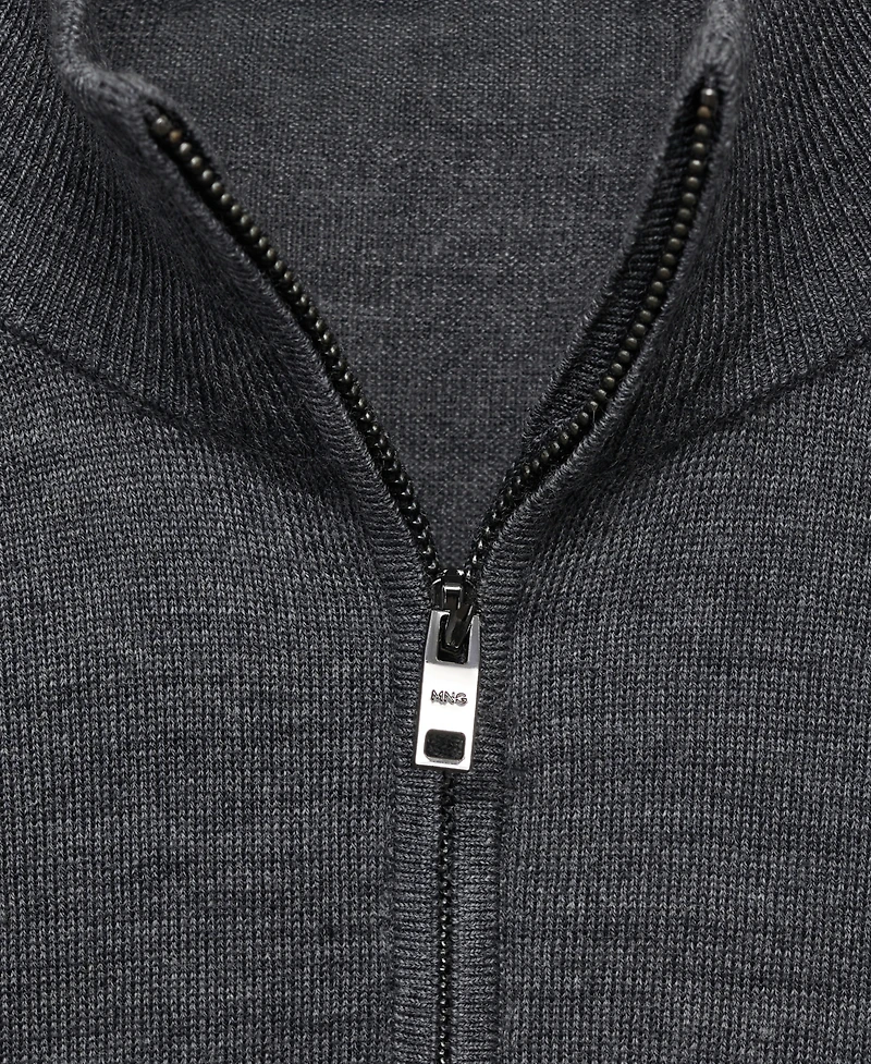 Mango Men's Perkins Neck Wool Sweater