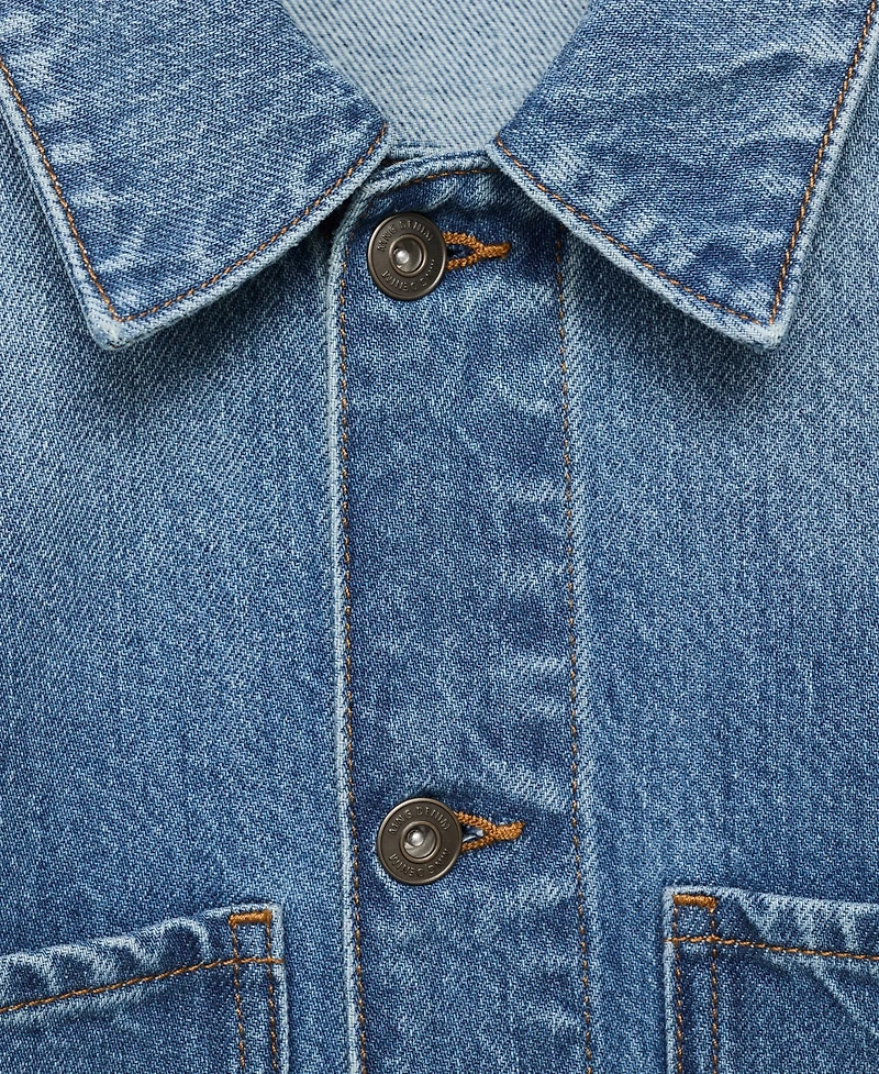 Mango Men's Denim Pockets Jacket