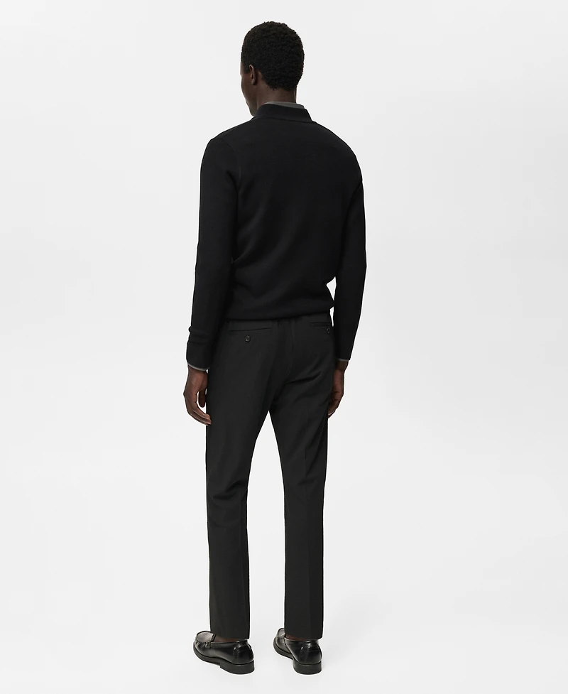 Mango Men's Perkins Neck Knitted Sweater