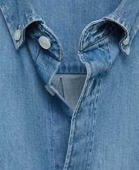 Mango Men's Denim Pocket Overshirt