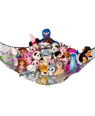 Lilly's Love Toddler Stuffed Animal Net Hammock Large Corner Hanging Toy Storage Organizer 1 Pack