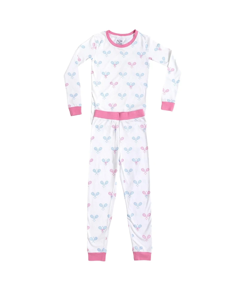Sant and Abel Kids Tennis Bows Long Pj Set