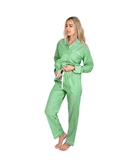 Sant and Abel Women's Braddock Green Long Pj Set