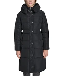 Cole Haan Women's Trim Hood Zip-Front Puffer Coat