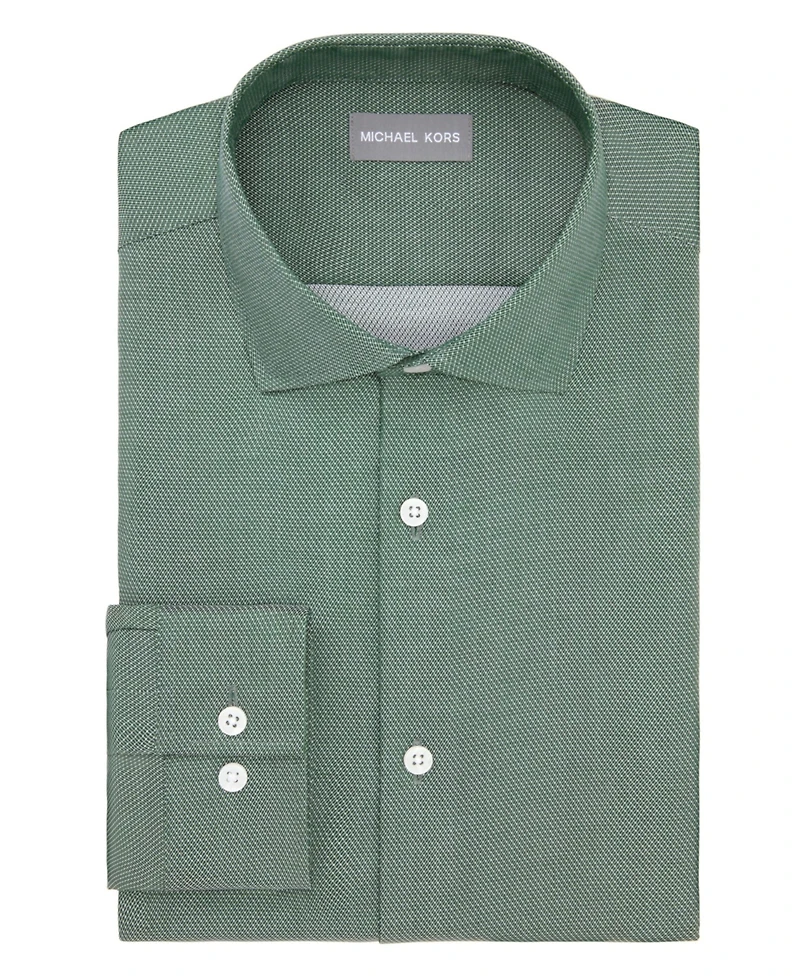 Michael Kors Men's Collared Regular Fit Dress Shirt