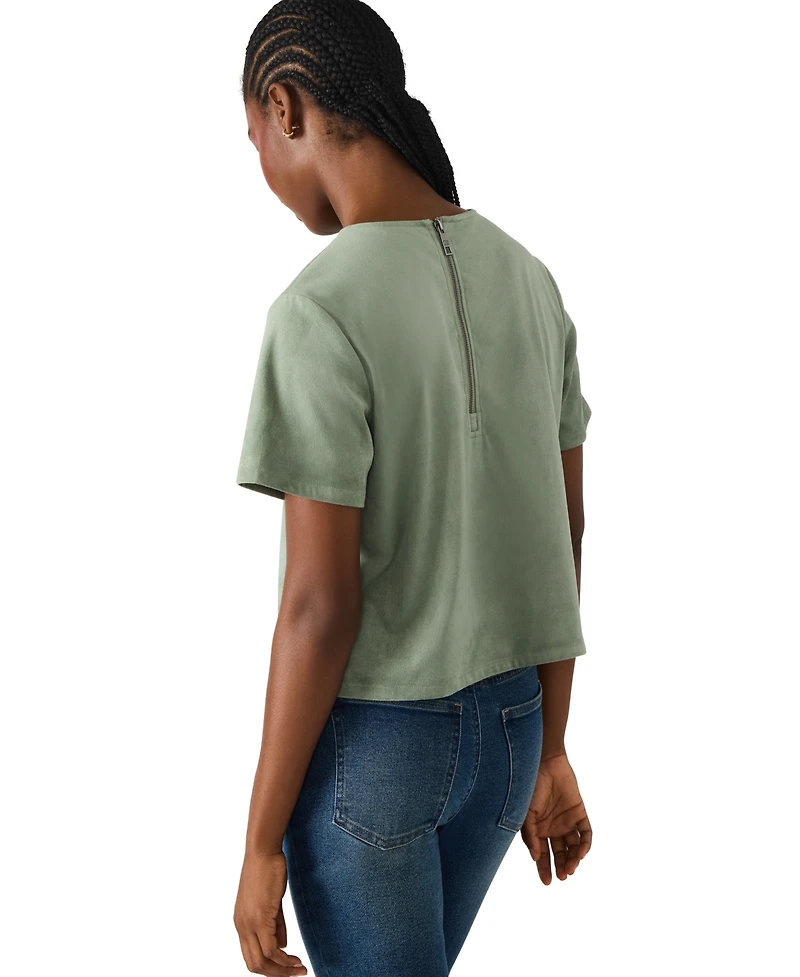 Steve Madden Women's Short Sleeve Crewneck Top