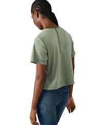 Steve Madden Women's Short Sleeve Crewneck Top