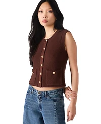 Steve Madden Women's Aliya Sleeveless Knit Sweater Vest