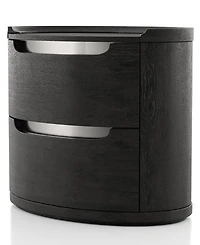 Furniture of America Addeso 24.5" Solid Wood 2-Drawer Nightstand