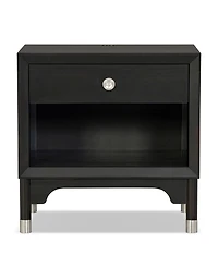 Furniture of America Forma 26" Solid Wood 1-Drawer Nightstand with Touch Light