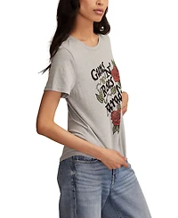 Lucky Brand Women's Guns N Roses Paradise Crewneck T-Shirt