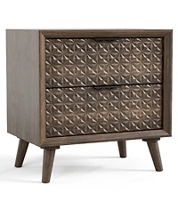 Furniture of America Orelo 24.5" Wood 2-Drawer Nightstand