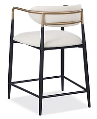 Furniture of America 2-Pc. Darcy Metal Upholstered Counter Height Chair Set