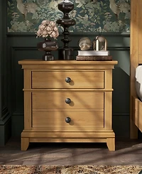 Furniture of America Wellington 26.5" Wood 2-Drawer Nightstand