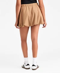 Bar Iii Women's Tie-Waist Bubble-Hem Mini Skirt, Macy's Exclusive
