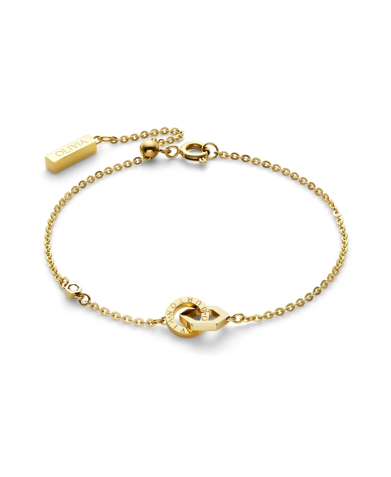 Olivia Burton Interlink Gold Tone Stainless Steel Gift Set