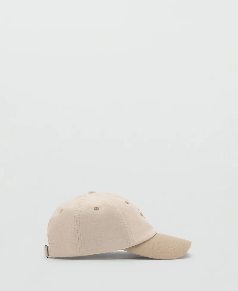 Mango Men's Embroidered Cotton Hat
