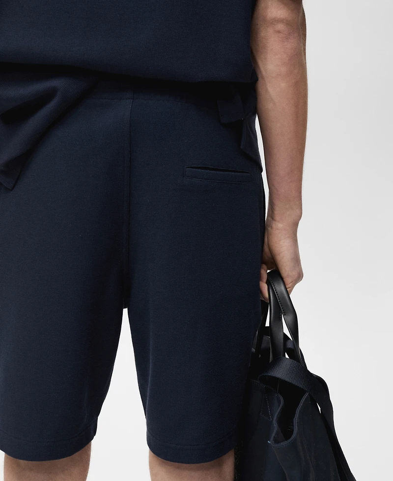Mango Men's Structured 7.95" Knitted Shorts