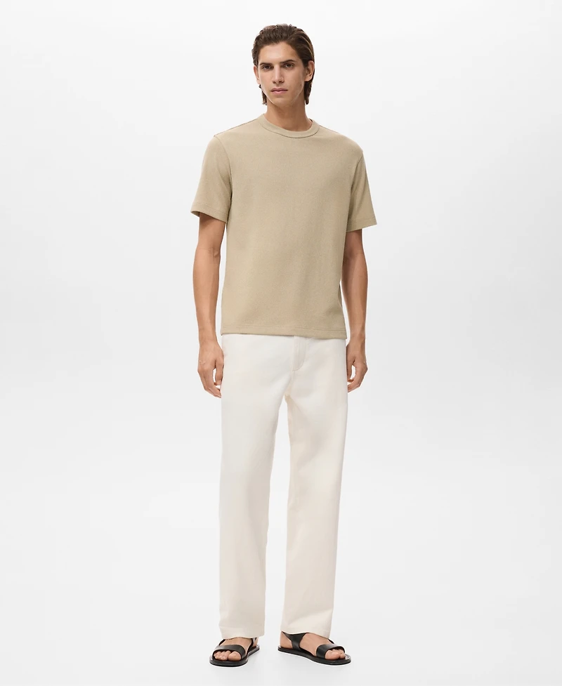 Mango Men's Fine-Knit T-Shirt