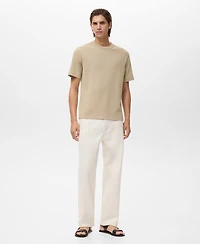 Mango Men's Fine-Knit T-Shirt