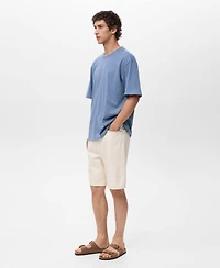 Mango Men's Printed Patch T-Shirt