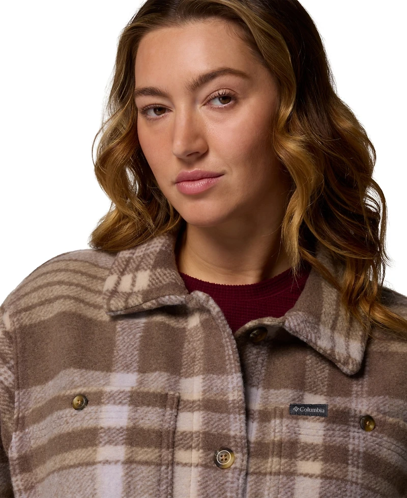 Columbia Plus Size Wildest Venture Long Fleece Coat