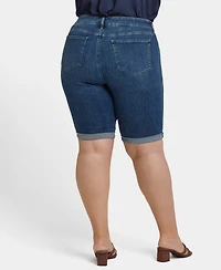 Nydj Plus Briella Roll Cuff Denim Shorts