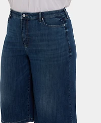 Nydj Plus Amelia Culottes Denim Shorts