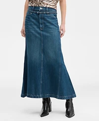 Boss Orange Women's Flared Denim Maxi Skirt
