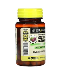Mason Natural Milk Thistle (Silymarin) Standardized Extract