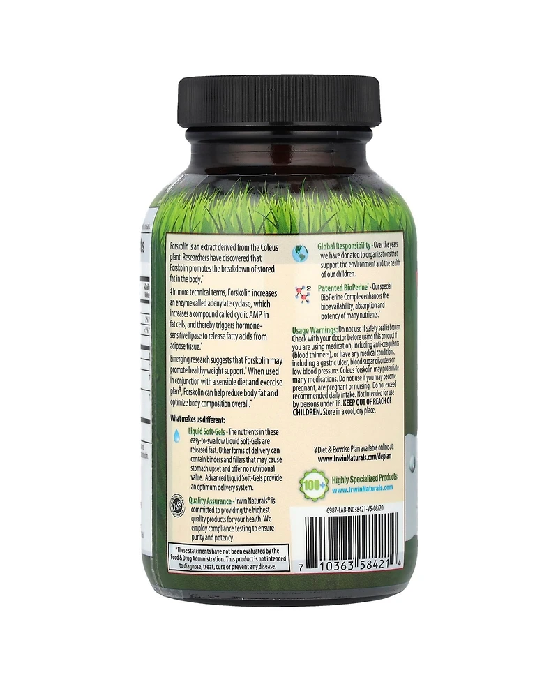 Irwin Naturals Forskolin Fat-Loss Diet