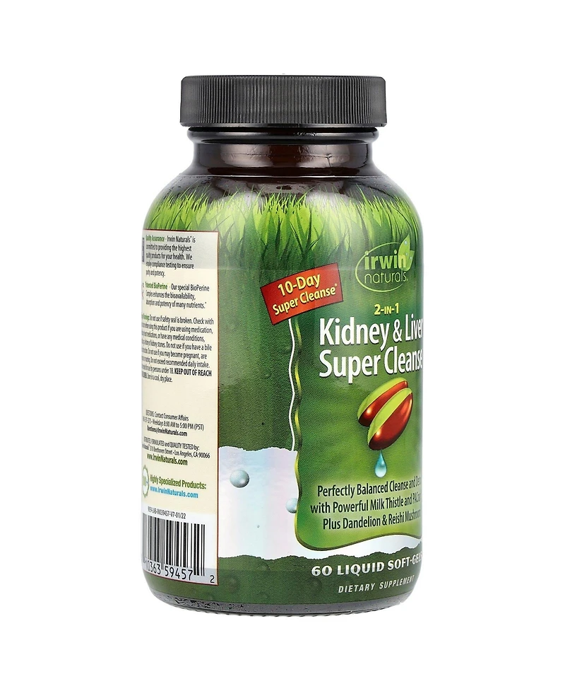 Irwin Naturals 2-In-1 Kidney & Liver Super Cleanse