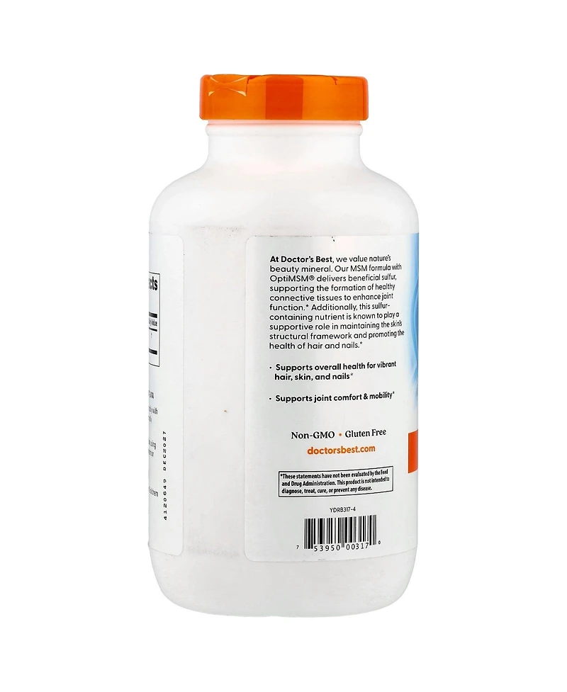 Doctor's Best Msm with OptiMSM 360 Capsules (1 - 000 mg per Capsule)