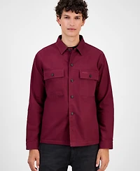 Hugo By Boss Men's Cotton Twill Oversized Shirt