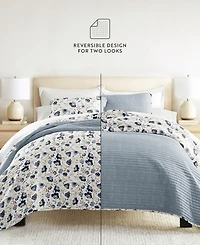 ienjoy Home French Jacobean Reversible 3-Pc. Quilt Set, King/California King