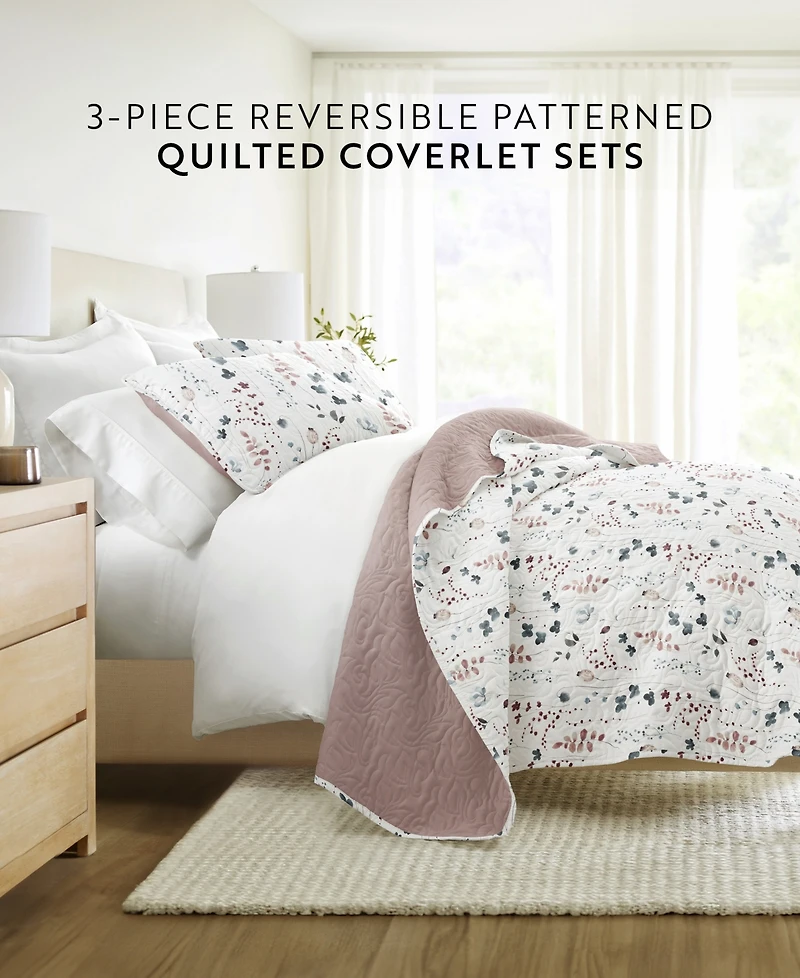 ienjoy Home Poppy Bloom Reversible 2-Pc. Quilt Set, Twin/Twin Xl