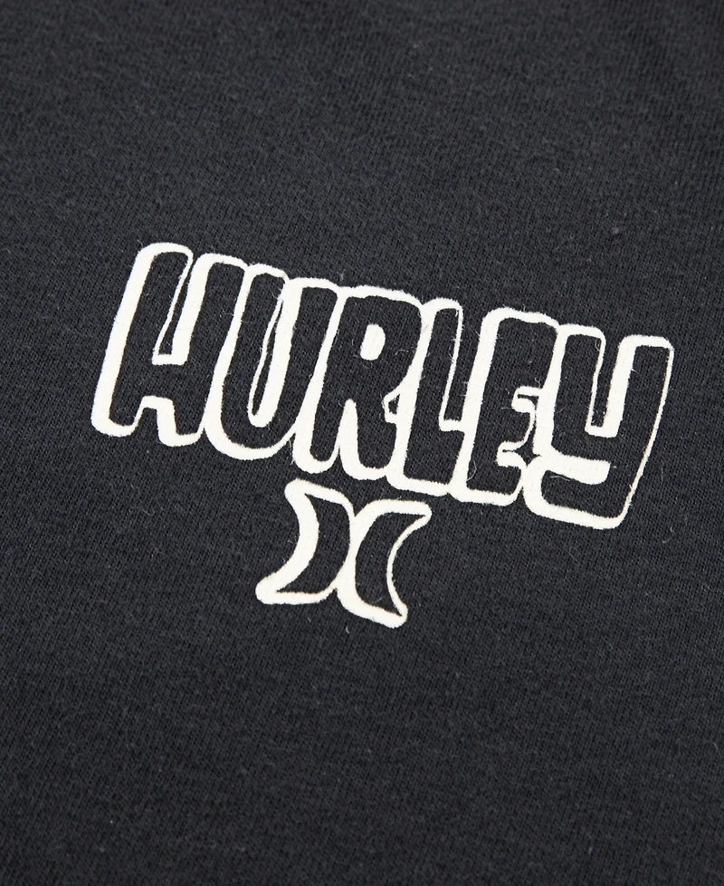 Hurley Big Boys Surfy Skully Crewneck T-Shirt