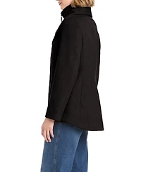Vince Camuto Women's Short Wool Coat With Fixed Bib
