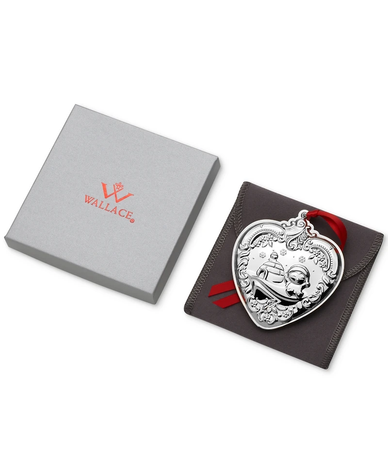 Wallace 2025 Sterling Silver Grande Baroque Heart Ornament, 34th Edition