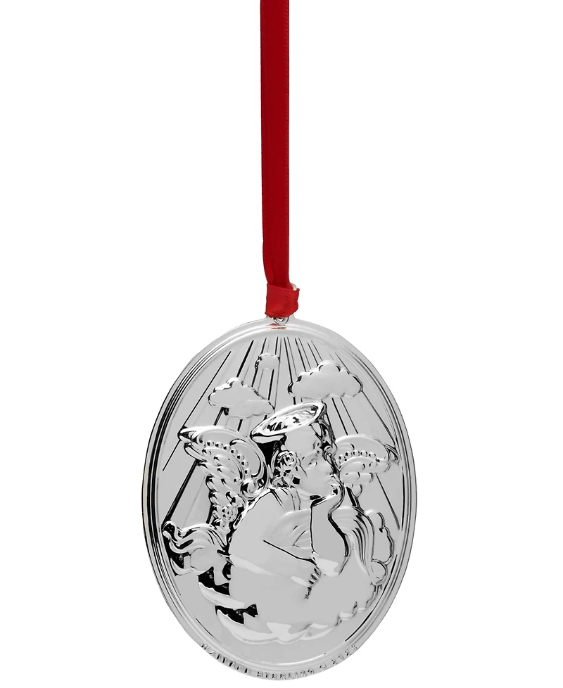 Wallace 2025 Sterling Silver Grande Baroque Angel Ornament, 25th Edition