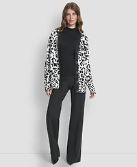 Dkny Women's Long Sleeve V-Neck Cardigan Sweater