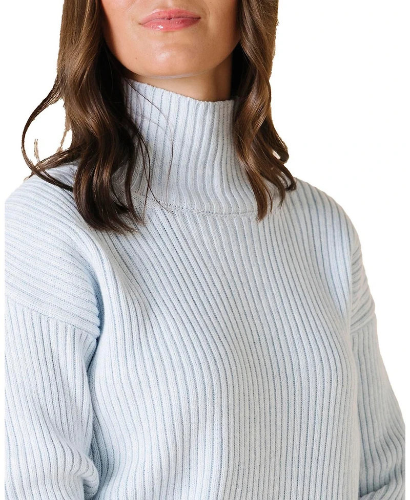 Hope & Henry Women's Organic Funnel Neck Sweater