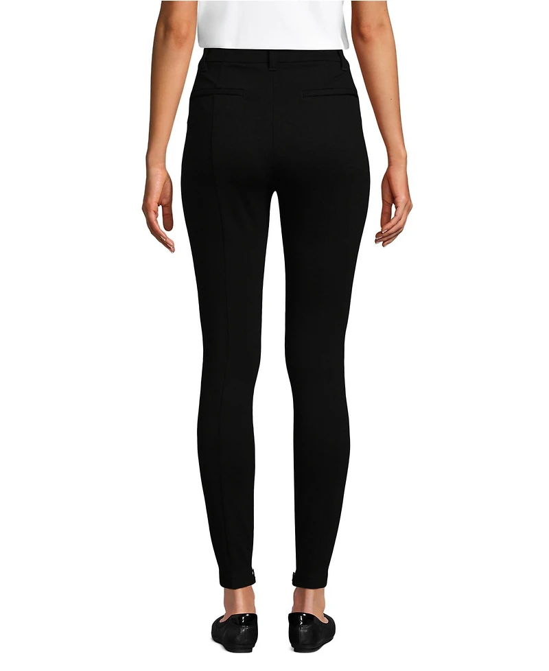 Lands' End Women's Tall High Rise Ponte Polished Leggings