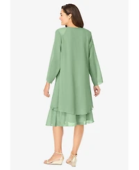 Woman Within Women's 2-Piece Jacket Dress